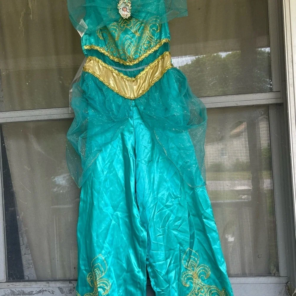 Disney Princess Jasmine From Aladdin Girls Deluxe Costume